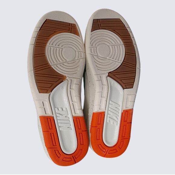 Air Jordan Titan 2 Women's Retro Low Sail/Safety Orange/Chlorophyll size 9.5 New - Picture 6 of 17